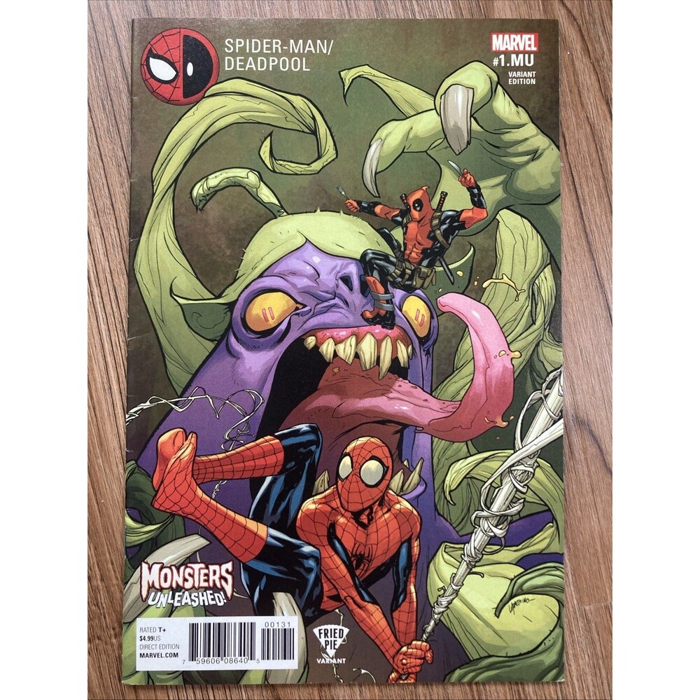 Spider-Man / Deadpool No. 1 Variant Cover (2017) Marvel Comic Book, Monsters